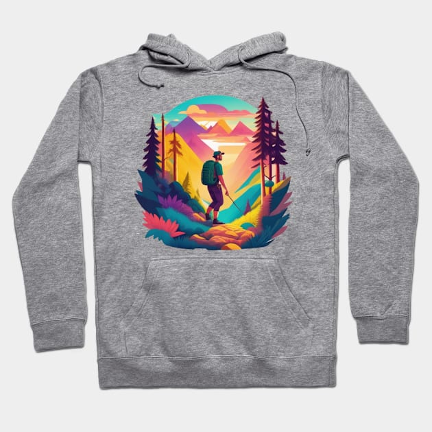 hiking in the mountains Hoodie by sukhendu.12